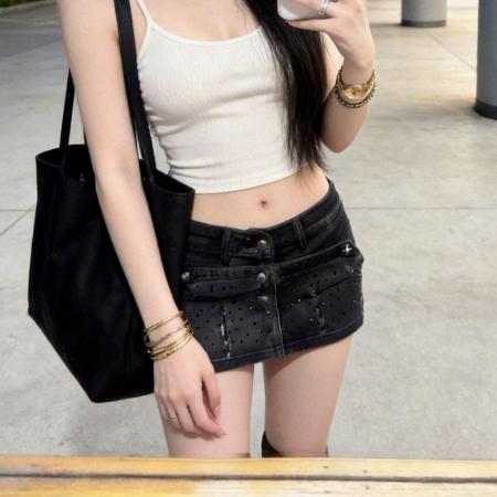 BY15079# 美式复古磨破...