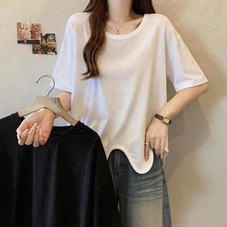 BY15085# 大码胖mm短袖t恤女夏季宽松显瘦上衣M-4XL 服裝批發女裝批發服飾貨源