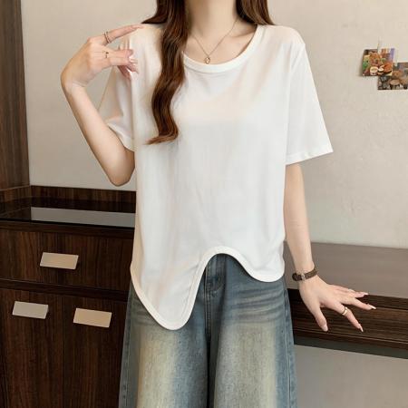 BY15085# 大码胖mm短袖t恤女夏季宽松显瘦上衣M-4XL 服裝批發女裝批發服飾貨源