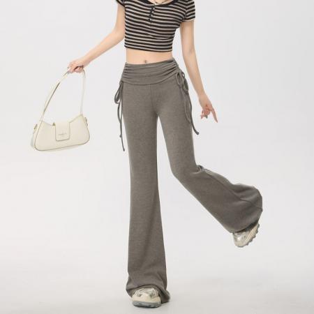 BY15114# 针织运动微喇...