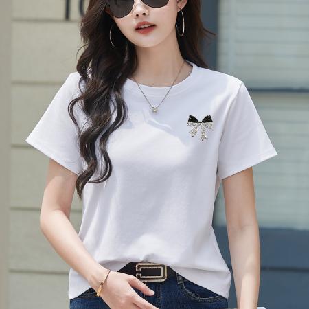 BY15156# 短袖T恤女夏季大码显瘦宽松韩版时尚装百搭半袖打底上衣女装 服裝批發女裝批發服飾貨源