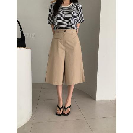 BY15220# 韩国chic夏季通勤百搭休闲裤服裝批發女裝批發服飾貨源