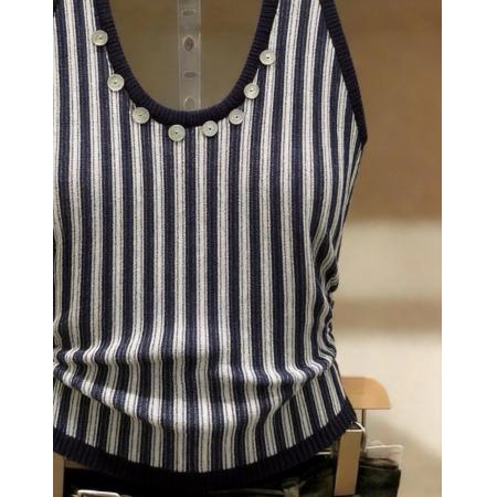 BY15233# 辣妹挂脖针织背心女性感百搭修身显瘦外穿独特露背无袖小上衣服裝批發女裝批發服飾貨源