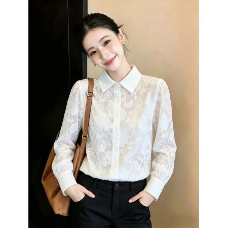 BY15263# 夏新款时尚百搭显瘦宽松长袖防晒衣上衣服裝批發女裝批發服飾貨源