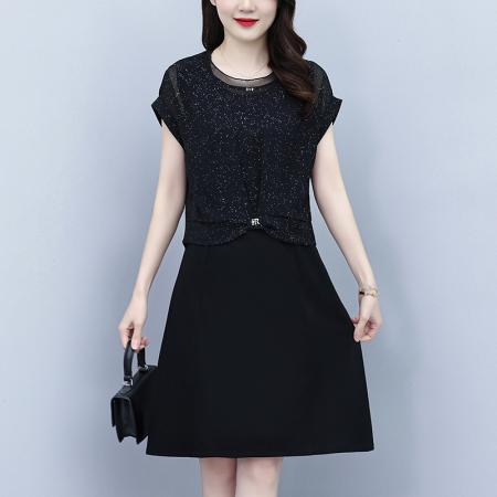 BY15290# 女装连衣裙夏季新款气质韩版显瘦时尚气质裙子两件套服裝批發女裝批發服飾貨源