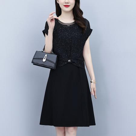 BY15290# 女装连衣裙夏季新款气质韩版显瘦时尚气质裙子两件套服裝批發女裝批發服飾貨源