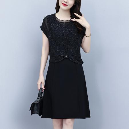 BY15290# 女装连衣裙夏季新款气质韩版显瘦时尚气质裙子两件套服裝批發女裝批發服飾貨源