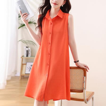 BY15311# 夏装新款时尚气质大码显瘦连衣裙洋气胖妹妹衬衫裙子服裝批發女裝批發服飾貨源