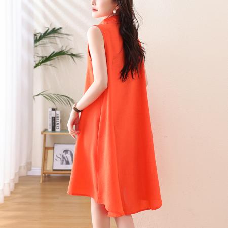 BY15311# 夏装新款时尚气质大码显瘦连衣裙洋气胖妹妹衬衫裙子服裝批發女裝批發服飾貨源