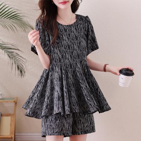 BY15319# 宽松大摆雪纺...