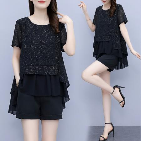 BY15335# 大码女装短袖...