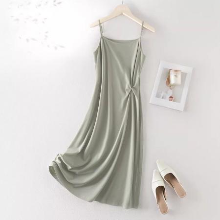 BY15478# 亚麻今年流行漂亮套装裙衬衫吊带裙两件套女春夏装新款 服裝批發女裝批發服飾貨源