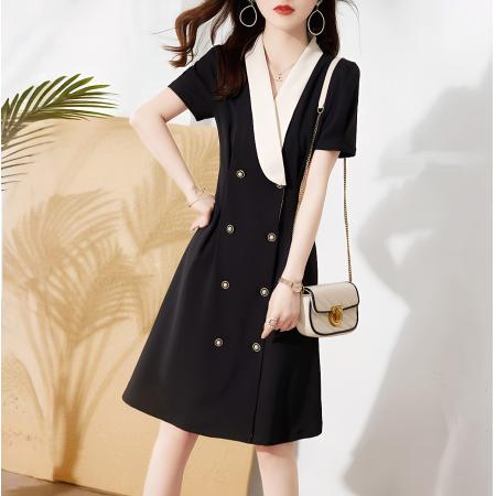 BY15500# 茶歇法式轻奢别致连衣裙高级夏季新款洋气时尚初恋裙子夏天 服裝批發女裝批發服飾貨源