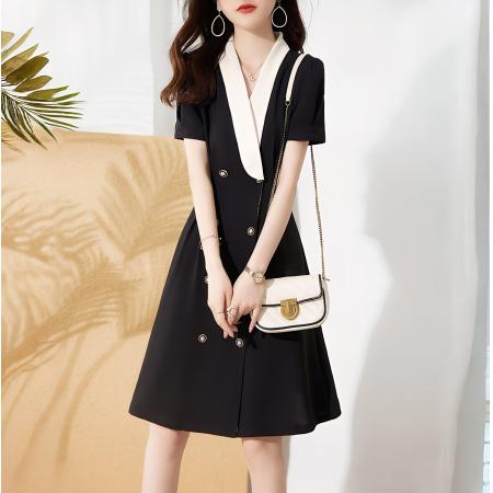 BY15500# 茶歇法式轻奢别致连衣裙高级夏季新款洋气时尚初恋裙子夏天 服裝批發女裝批發服飾貨源