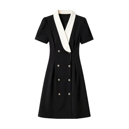 BY15500# 茶歇法式轻奢别致连衣裙高级夏季新款洋气时尚初恋裙子夏天 服裝批發女裝批發服飾貨源