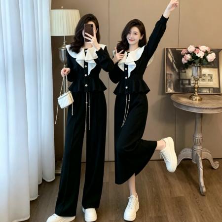 BY15502# 春季时尚半身裙套装女洋气减龄高级感气质运动阔腿裤两件套女 服裝批發女裝批發服飾貨源