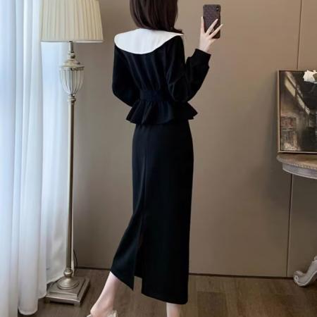 BY15502# 春季时尚半身裙套装女洋气减龄高级感气质运动阔腿裤两件套女 服裝批發女裝批發服飾貨源