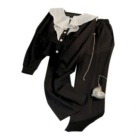 BY15502# 春季时尚半身裙套装女洋气减龄高级感气质运动阔腿裤两件套女 服裝批發女裝批發服飾貨源