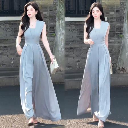 BY15545# 26夏高级气质时尚高级收腰百搭通勤显瘦连体裤 服裝批發女裝批發服飾貨源