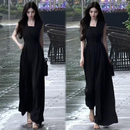 BY15545# 26夏高级气质时尚高级收腰百搭通勤显瘦连体裤 服裝批發女裝批發服飾貨源