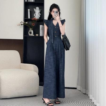 BY15551# 26春夏季新款时尚轻奢设计师高级感连体裤 服裝批發女裝批發服飾貨源