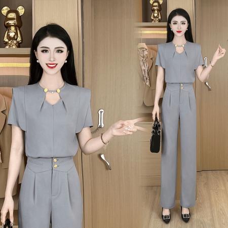 BY15555# 律动莫兰迪松弛感夏季新款百搭气质上衣时尚 服裝批發女裝批發服飾貨源