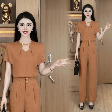 BY15555# 律动莫兰迪松弛感夏季新款百搭气质上衣时尚 服裝批發女裝批發服飾貨源