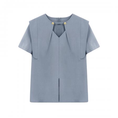 BY15555# 律动莫兰迪松弛感夏季新款百搭气质上衣时尚 服裝批發女裝批發服飾貨源