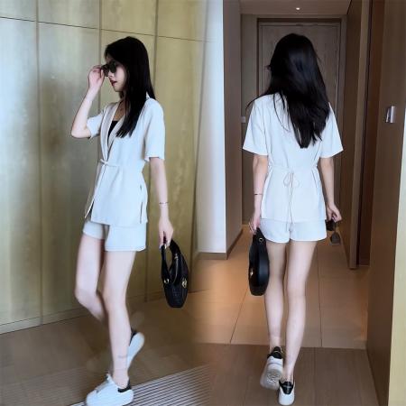 BY15558# 西装短裤显瘦气质时尚套装休闲夏季洋气短款减龄修身两件套 服裝批發女裝批發服飾貨源