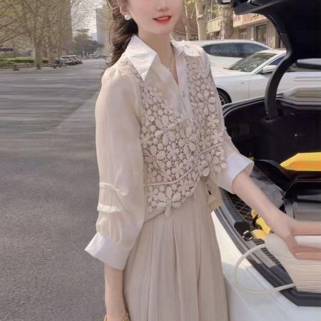 BY15562# 夏季简约设计百搭时尚高品质两件套 服裝批發女裝批發服飾貨源