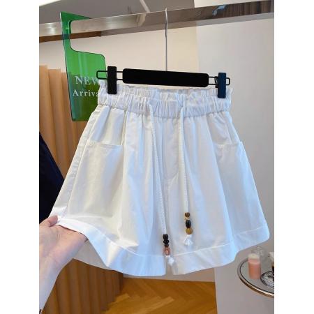 BY15627# 韩系阔腿短裤女夏新款宽松显瘦休闲裤宽松大码百搭简约裤子 服裝批發女裝批發服飾貨源