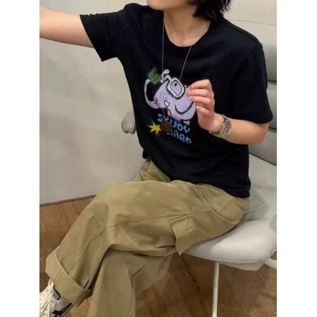 BY15680# 春夏装短袖T恤女韩版印花  服裝批發女裝批發服飾貨源