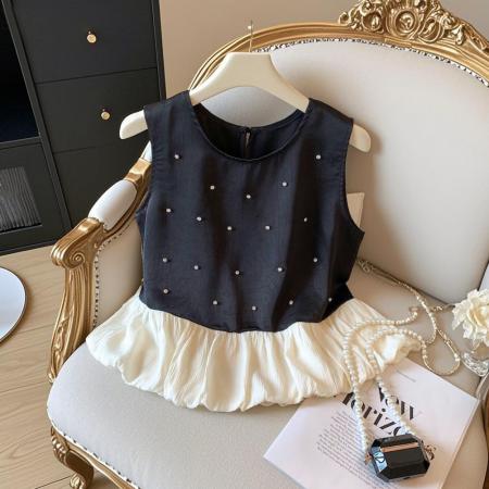 BY15789# 小香风烫钻无...