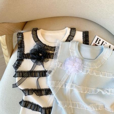 BY15793# 立体花朵无袖吊带背心女夏季新款设计感小众别致上衣  服裝批發女裝批發服飾貨源