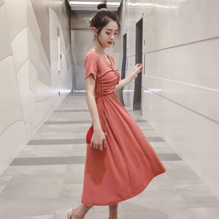 BY16065# 纯欲立体花朵褶皱气质小黑裙女夏季辣妹设计感短裙显瘦包臀连衣裙 服裝批發女裝批發服飾貨源