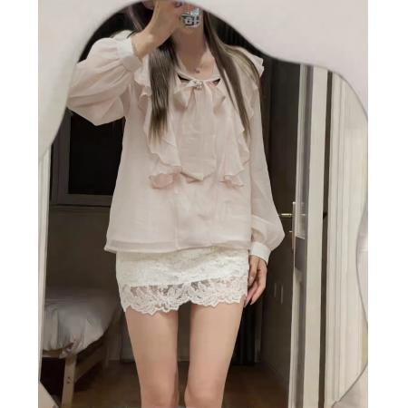 你家辣辣halolala清楚系女友衬衫套装女新款秋包臀短裙两件套 服裝批發女裝批發服飾貨源