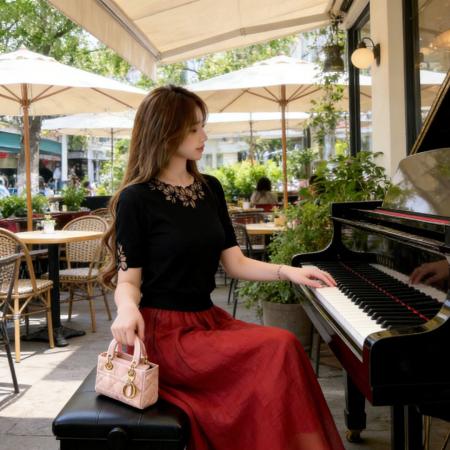 BY16157# 夏季款新中式洋气花边领上衣高腰超仙轻奢网纱裙 服裝批發女裝批發服飾貨源