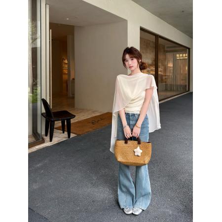 BY16204# 设计感简约气质上衣女春天ootd穿搭小衫绝美巨好看衬衣 服裝批發女裝批發服飾貨源