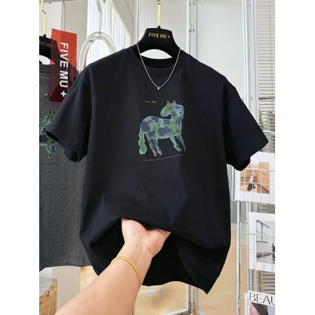 BY16242# 超火减龄独特漂亮巨好看上衣女夏季卡通印花棉韩系短袖T恤 服裝批發女裝批發服飾貨源