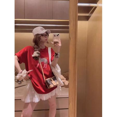 BY16351# 纯棉-春夏装短袖T恤女韩版印花 服裝批發女裝批發服飾貨源