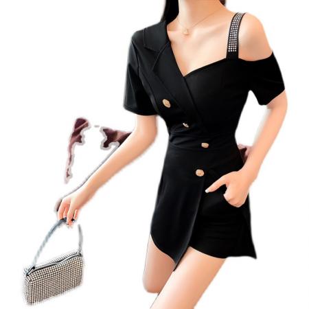 BY16364# 夏季新款气质收腰显瘦连衣裙秋款小香风时尚套装上衣裤子 服裝批發女裝批發服飾貨源