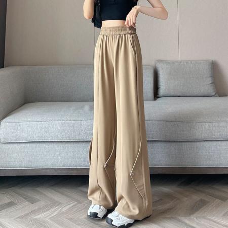 BY16391# 阔腿裤女夏季薄款裤子新款高腰显瘦阔腿微喇叭裤 服裝批發女裝批發服飾貨源