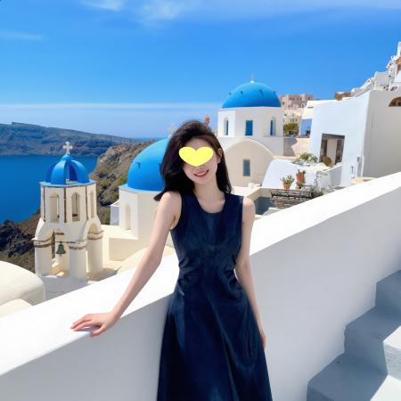 BY16420# 夏季无袖牛仔连衣裙中长裙露腰凉快时尚旅游海边  服裝批發女裝批發服飾貨源