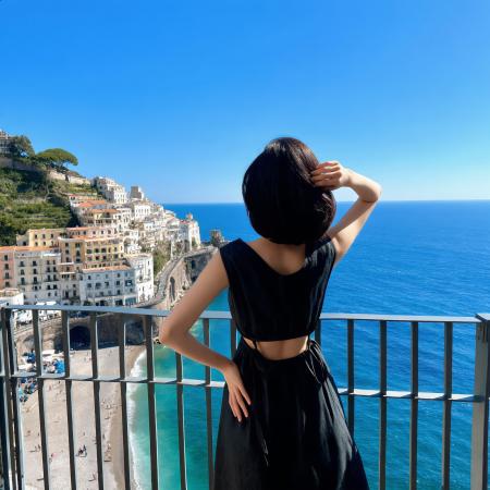 BY16420# 夏季无袖牛仔连衣裙中长裙露腰凉快时尚旅游海边  服裝批發女裝批發服飾貨源