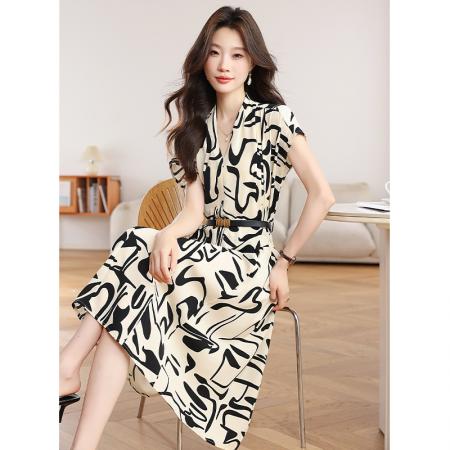 BY16459# 装时尚女装高档女装气质收腰显瘦连衣裙子  服裝批發女裝批發服飾貨源