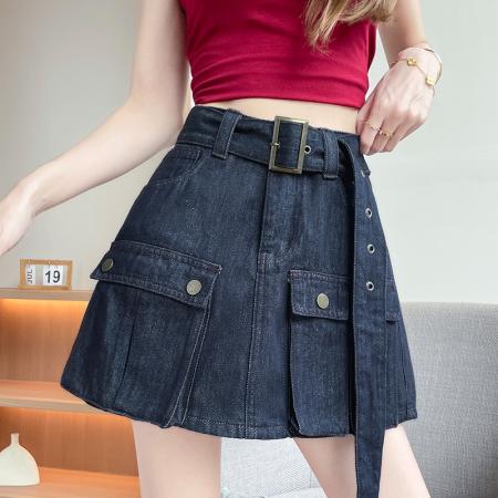 BY16474# 夏季新款时尚潮流防走光牛仔裙裤  服裝批發女裝批發服飾貨源