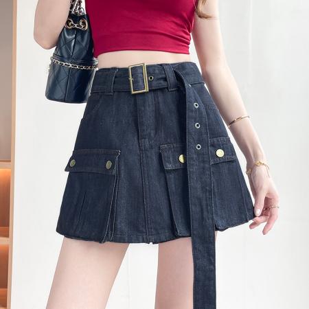 BY16474# 夏季新款时尚潮流防走光牛仔裙裤  服裝批發女裝批發服飾貨源