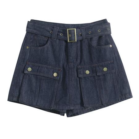 BY16474# 夏季新款时尚潮流防走光牛仔裙裤  服裝批發女裝批發服飾貨源