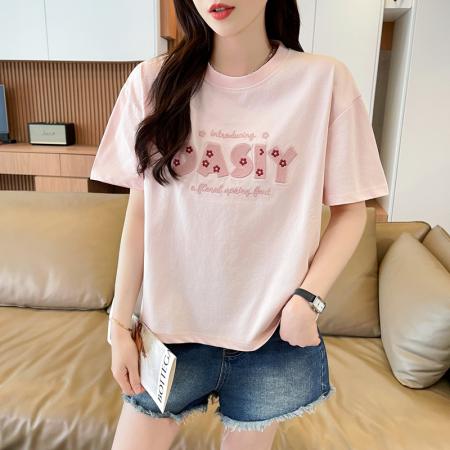 BY16582# 短袖t恤女夏季新款设计感小个子休闲显瘦上衣ins  服裝批發女裝批發服飾貨源