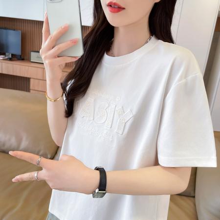 BY16582# 短袖t恤女夏季新款设计感小个子休闲显瘦上衣ins  服裝批發女裝批發服飾貨源